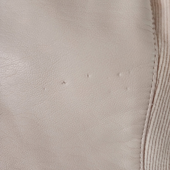 Blush Calvin Klein Vegan Leather Jacket - Picture 5 of 5